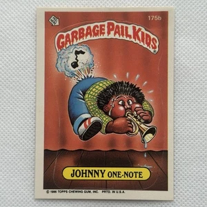 1986 Topps Garbage Pail Kids Series 5 #175b Johnny One-Note - Picture 1 of 3