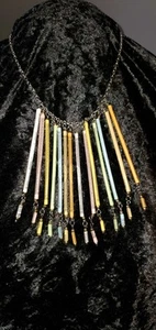 Antique Monopoly Money Necklace Moving Pieces, OOAK Game Night Realtor Handmade - Picture 1 of 5