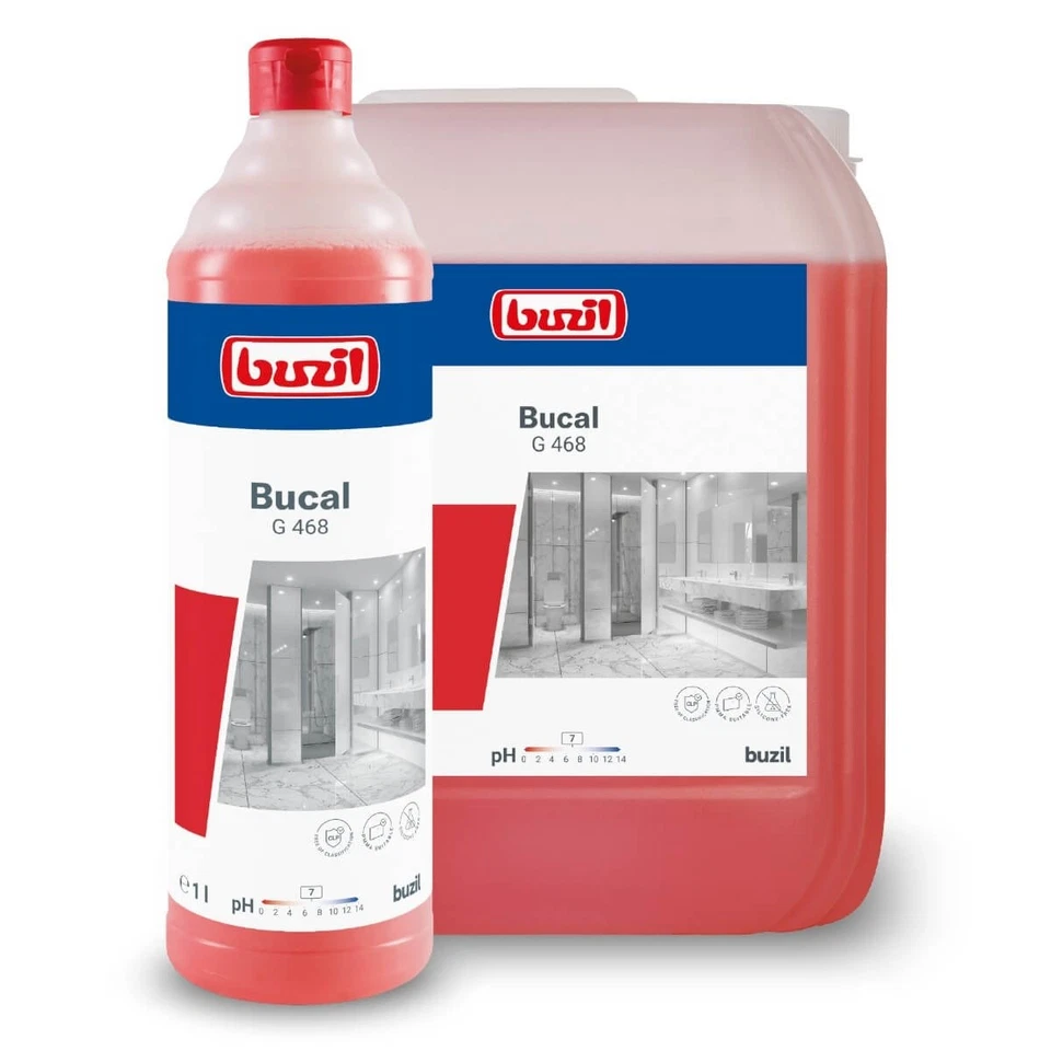Buzil Bucal G468 säurefreier Sanitärunterhaltsreiniger 1l Sanitärreiniger - Bild 1 von 1