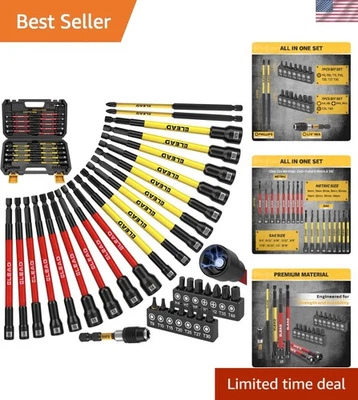 Versatile 35-Piece Extra Long Nut Driver Set with Quick-Change Features - Image 1 of 4