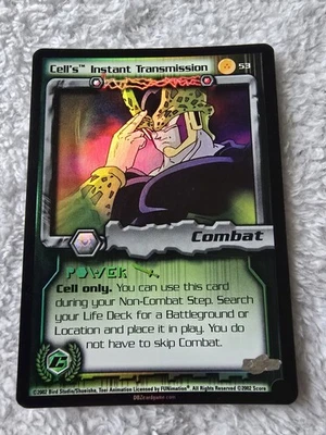 DBZ Dragon Ball Z FOIL Cell's Instant Transmission 53 CCG Unlimited Cell Games  - Image 1 of 4