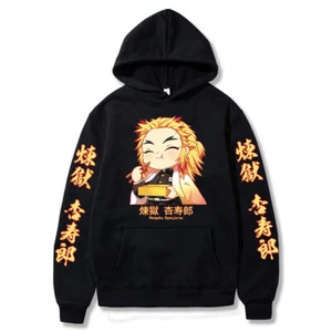 Suéter con capucha Harajuku manga larga Demon Slayer: Kimetsu no Yaiba anime - Imagen 1 de 7