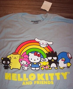Sanrio HELLO KITTY and FRIENDS T-Shirt MENS SMALL NEW w/ TAG Keroppi Chococat - Picture 1 of 3