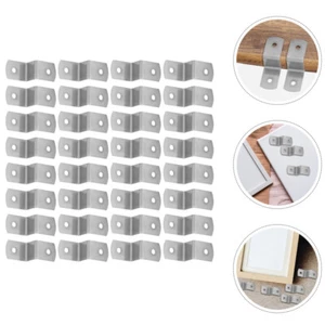50 Pcs Hardware Hook Corner Picture Frame Hardwares Z Clips for Table Tops - Picture 1 of 12