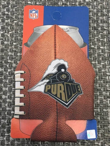 PURDUE BOILERMAKERS NCAA FOOTBALL CAN COOLER COLLAPSIBLE INSULATED BOTTLE HOLDER Cover