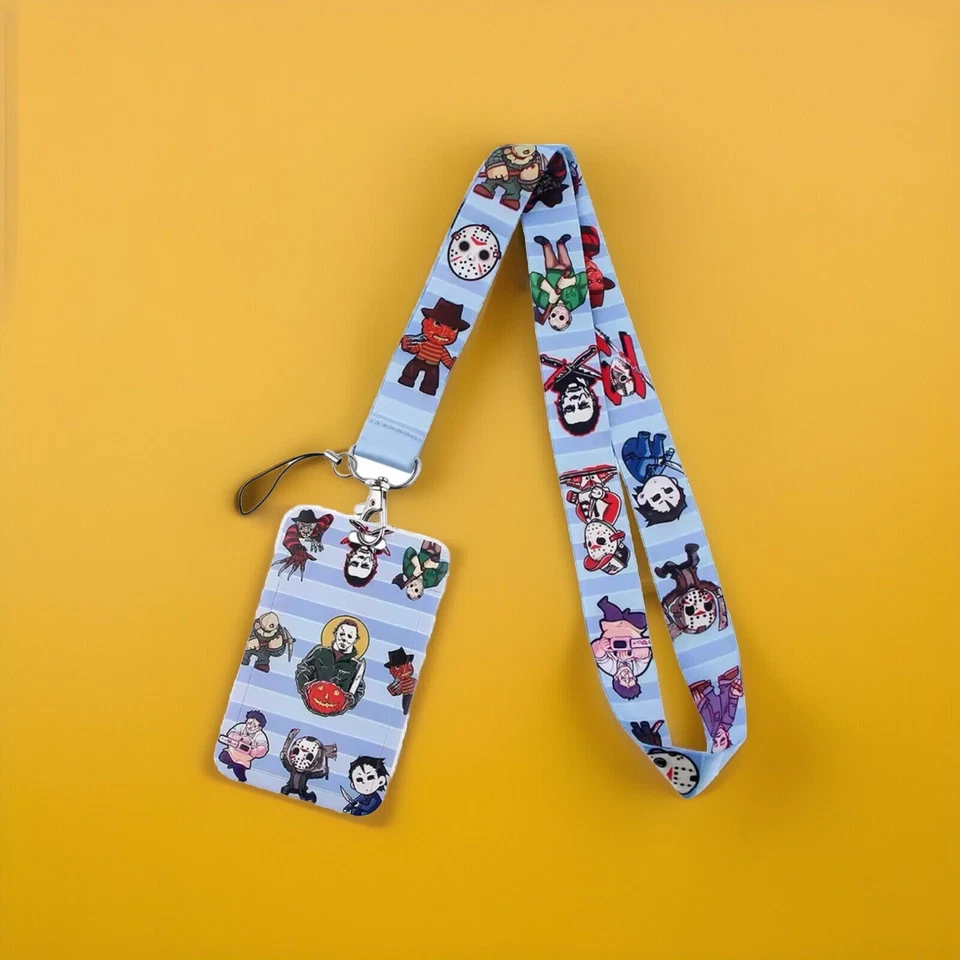 Scary Slashers Horrores Películas Cordón Portatarjetas Correa para el Cuello Porta Insignia Foto 1 de 1
