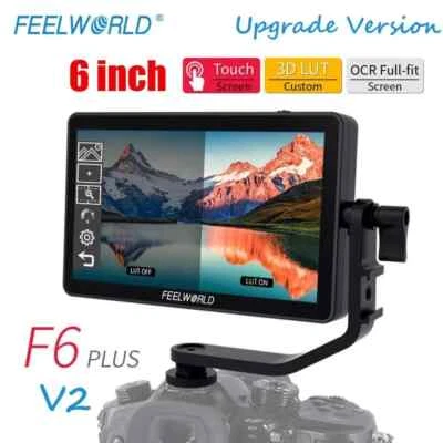 Видеокамера US FEELWORLD F6 Plus V2 6 дюймов 1920x1080 цифровой однообъективный зеркальный полевой монитор 4K HDMI - Изображение 1 из 4