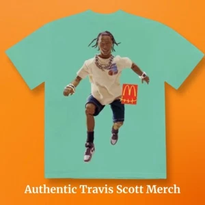 Travis Scott × McDonald's T Shirt Mens XL Action Figure Mint rap tee concert - Picture 1 of 5