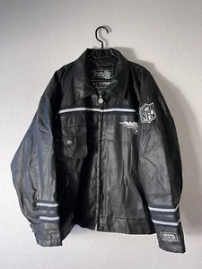 Chaqueta Campri Teamline NFL Los Angeles Raiders Vintage Años 90’s Logo Bordado - Imagen 1 de 10