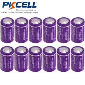 12 x ER14250 3.6V 1/2AA Size Lithium Batteries 1200mAh For Smart Meter PKCELL - Picture 1 of 7
