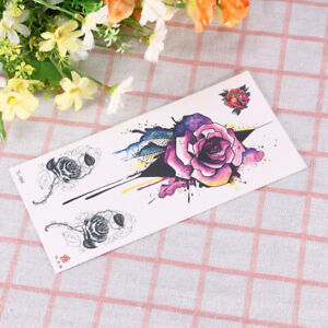  5pcs Flower Sticker Floral Disposable Water Color Decorative Sticker for Women