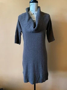 NWT Club Monaco Brown Alana Cashmere Short Sleeve Sweater Dress Size Small - Bild 1 von 5