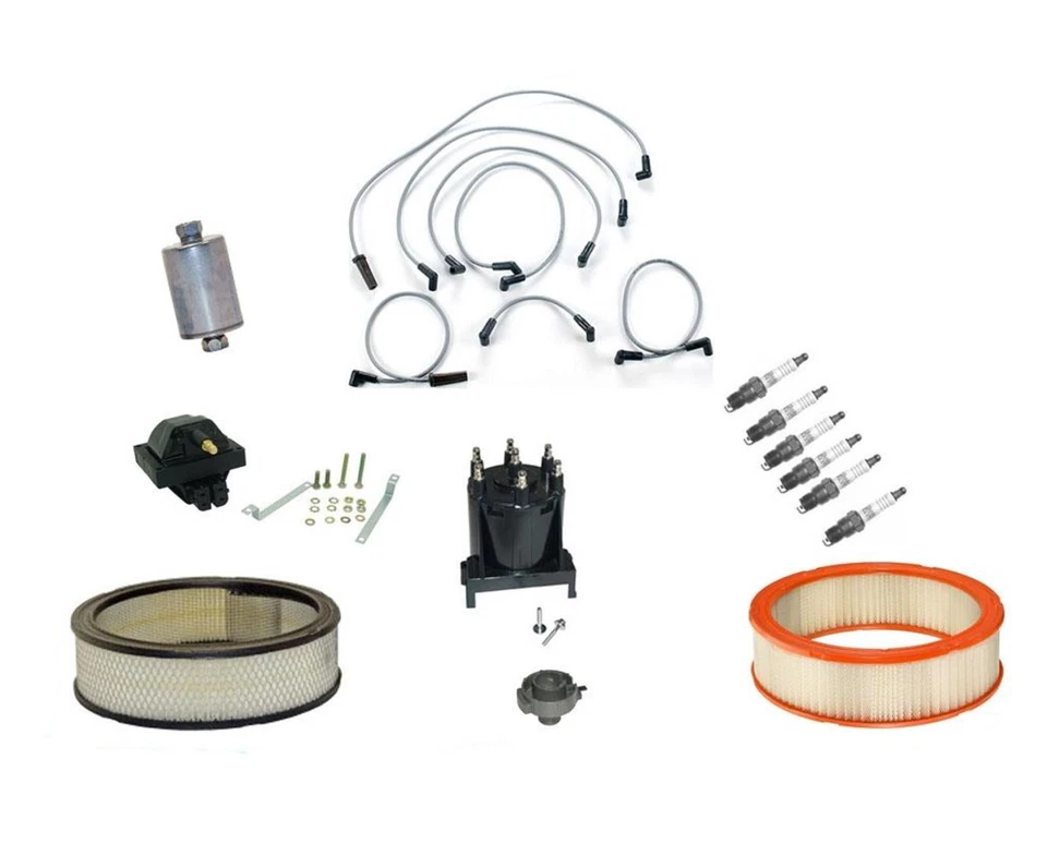 Para 86-91 Astro Van 4.3L Bujía Cables de encendido Bujías Dist Cap Rotor Filtros Foto 1 de 4