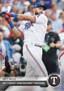 2021 TOPPS NOW CARD HR DERBY PARTICIPANT TEXAS RANGERS JOEY GALLO #500 - Picture 1 of 1