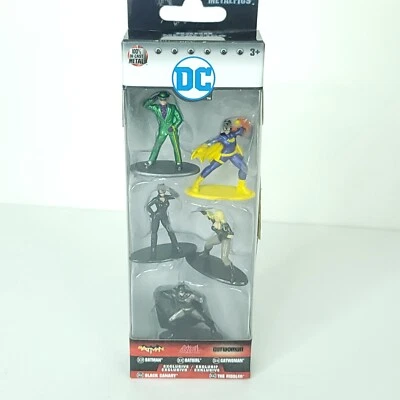 Jada Toys Nano Metalfigs DC Comics Paquete de 5 Batman Catwoman Riddler Black Cannery Foto 1 de 4