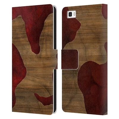 OFFICIAL ALYN SPILLER WOOD & RESIN LEATHER BOOK WALLET CASE FOR HUAWEI PHONES 2 - Image 1 of 4