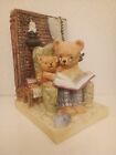 Teddy's Tales Cute Bookend Heavy Ceramic Excellent Condition