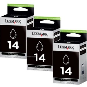 Cartuchos de tinta genuinos Lexmark 14 3 piezas X2600, X2630, X2650, X2670, Z2300, Z2320 - Imagen 1 de 2