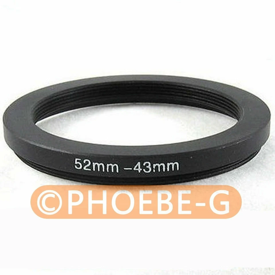52mm-43mm 52-43 Step Down Filter Ring Stepping Adapter - Image 1 of 1