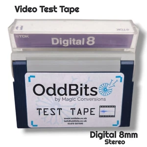 OddBits Video Test Tape - Digital 8mm Stereo Sound - Picture 1 of 1