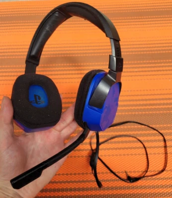 PDP ' Afterglow LVL 3 Blue Camo Wired Headset ' Licensed PS4 Over Ear Free Post - Image 1 of 4