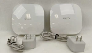 eero-Pro 6 AX4200 K010001 Tri-Band Mesh Wi-Fi 6 System (2-pack) K010211 White -U - Picture 1 of 4
