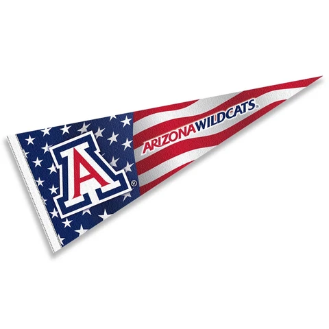 Arizona Wildcats Nation USA Stars and Stripes Pennant Full Size Pennant Cover