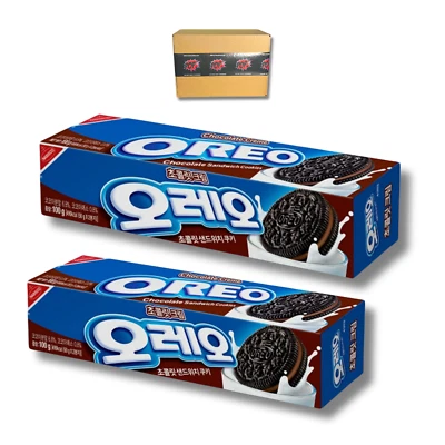 Korean Snack | OREO CHOCOLATE CREAM SANDWICH COOKIE 94g x 2 Boxes | NABISCO - Image 1 of 4