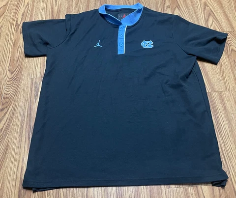 MEN XL JORDAN NORTH CAROLINA TARHEELS COLLAR POLO Shirt Cover
