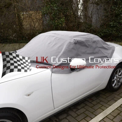 Mazda Mx5 Mk4 Soft Top Roof Hood Half Cover - Grey - 262 - Image 1 of 4