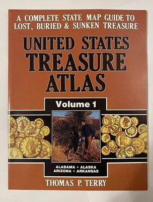 US Treasure Atlas Vol 1 Alabama, Alaska, Arizona, Arkansas by Thomas Terry, NEW - Image 1 of 4