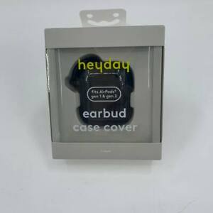 New Heyday Earbud Case Cover black tort fits airPods gen1&gen2 27-784