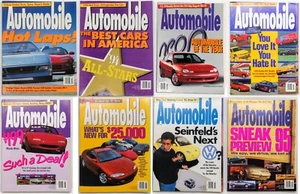 1994 “AUTOMOBILE” Magazine Lot of 8 | January - August | VG - Picture 1 of 9