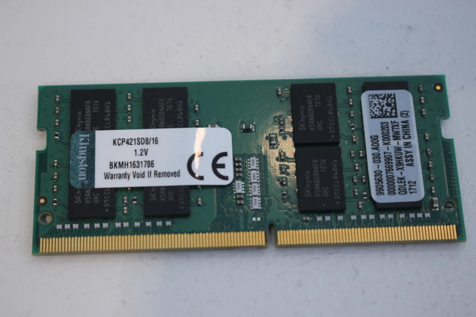 Kingston 16GB PC4-17000 DDR4 Memory Module SODIMM Laptop RAM KCP421SD8/16 - Image 1 of 1