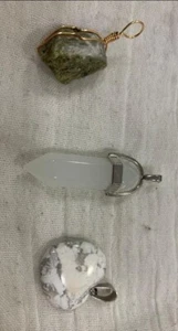 NATURAL PENDANT QUARTZ CRYSTAL ENERGY HEALING FOR NECKLACE SET 3 - Picture 1 of 1