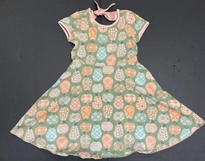 Girls Matilda Jane Olive Colored Dress w/ Apples & Pears Size 8 EUC - Picture 1 of 4