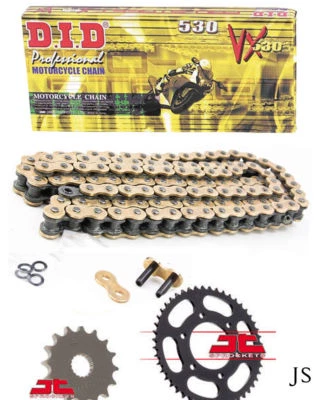 FITS Suzuki GT 750 J,K 1972-1973 DID GOLD VX X-Ring Chain & Sprocket Kit - Image 1 of 4