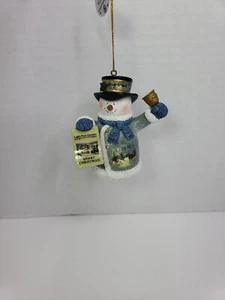 Thomas Kinkade Winter Wonderland Snowman Home For The Holidays 2004 - Picture 1 of 5