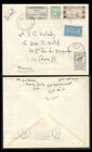 1949 Cover Sent from Hasakah to France with Revenue Stamps Rare PH91