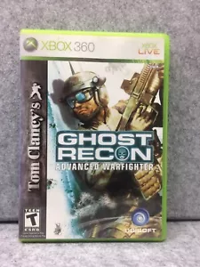 XBOX 360 Tom Clancy's Ghost Recon Advanced Warfighter NTSC Game Manual Tested - Picture 1 of 4