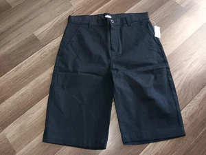 Old navy boys size 18 (actual SZ 29X10) black uniform  shorts. NWT - Picture 1 of 13