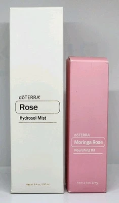 doTERRA Rose Hydrosol Mist and Moringa Rose Oil Set Edición Limitada Nuevo en Caja Foto 1 de 4