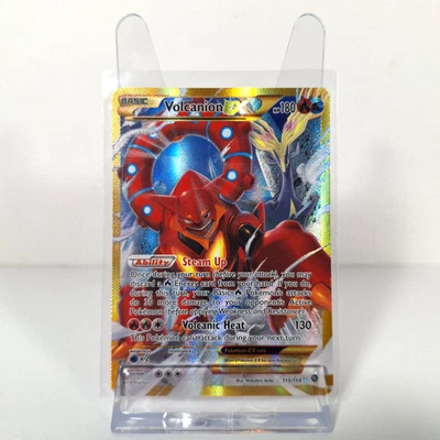 Pokemon TCG Volcanion EX 115/114 XY Steam Siege Full Art Secret Rare Holo NM - Image 1 of 4