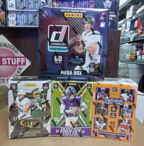 2024 PHOENIX + SELECT + DONRUSS + CONTENDERS FOOTBALL SEALED MEGA & BLASTERS - Picture 1 of 1