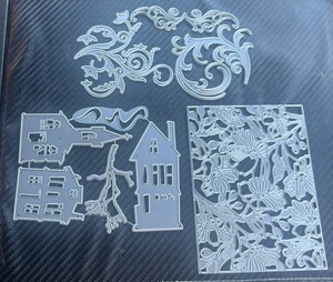 3er Set verschiedene Figuren Metall Stanzformen Prägeschablone Scrapbooking - Bild 1 von 4