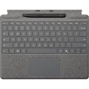 Microsoft Surface Pro Copilot+ PC Keyboard Cover and Slim Pen 2 Bundle, Platinum - Afbeelding 1 van 9