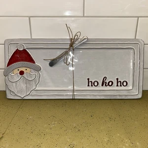 Fango Torta Babbo Natale Hostess Servizio Vassoio Piatto con Diffusore Natale - Foto 1 di 8