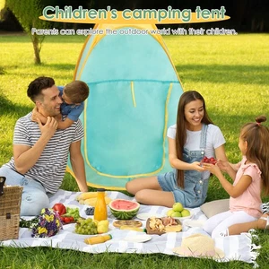 Kids Camping Tent Set Sturdy Kids Play Tent Set Easy to Set Up Kids Play SmkgM - Picture 1 of 11