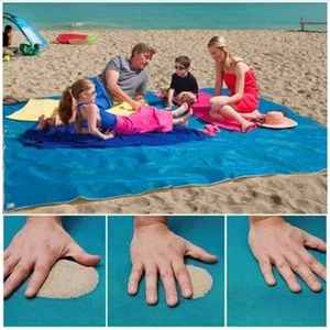 Manta a prueba de arena sin arena ligera compacta grande toalla de playa alfombra rápida D... - Imagen 1 de 8