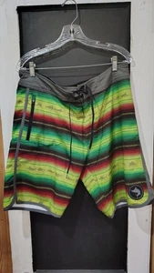 mens Pelagic The wedge boardshort size 34 multicolor swordfish print - Picture 1 of 6